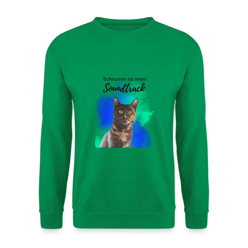 Nala's Classic Pullover Schnurren ist mein Soundtrack Black Edition - Kelly Green