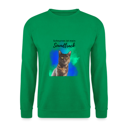 Nala's Classic Pullover Schnurren ist mein Soundtrack Black Edition - Kelly Green