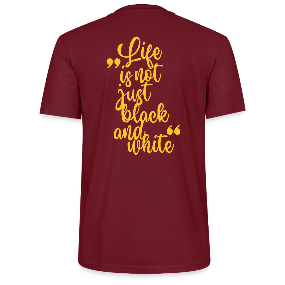 LiNBW. Unisex T-Shirt Premium Crew Yellow Edition Life is not just black and white - LiNBW.