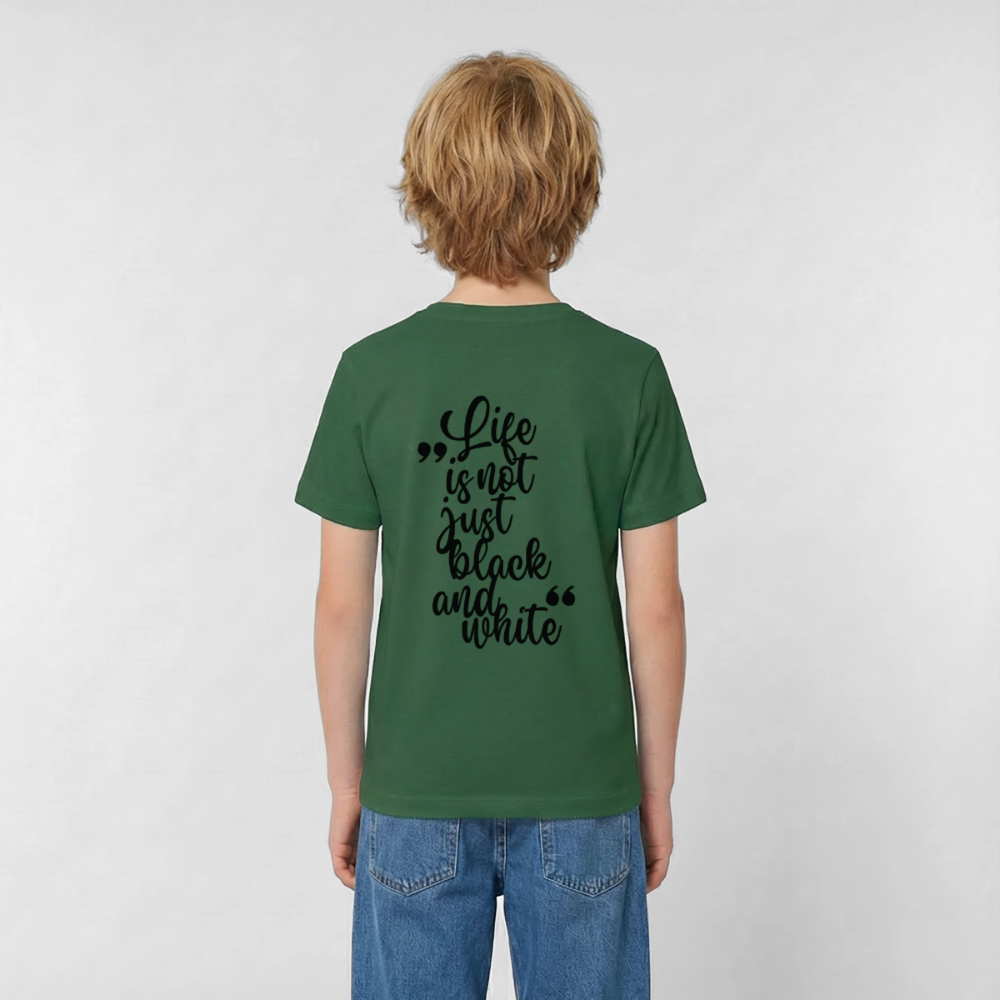 LiNBW. Crew T-Shirt Black Edition Life is not just black and white - LiNBW.