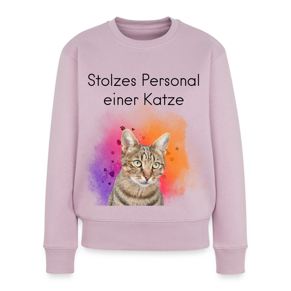 Pedro's Pullover Stolzes Personal einer Katze Black Edition - Altrosa
