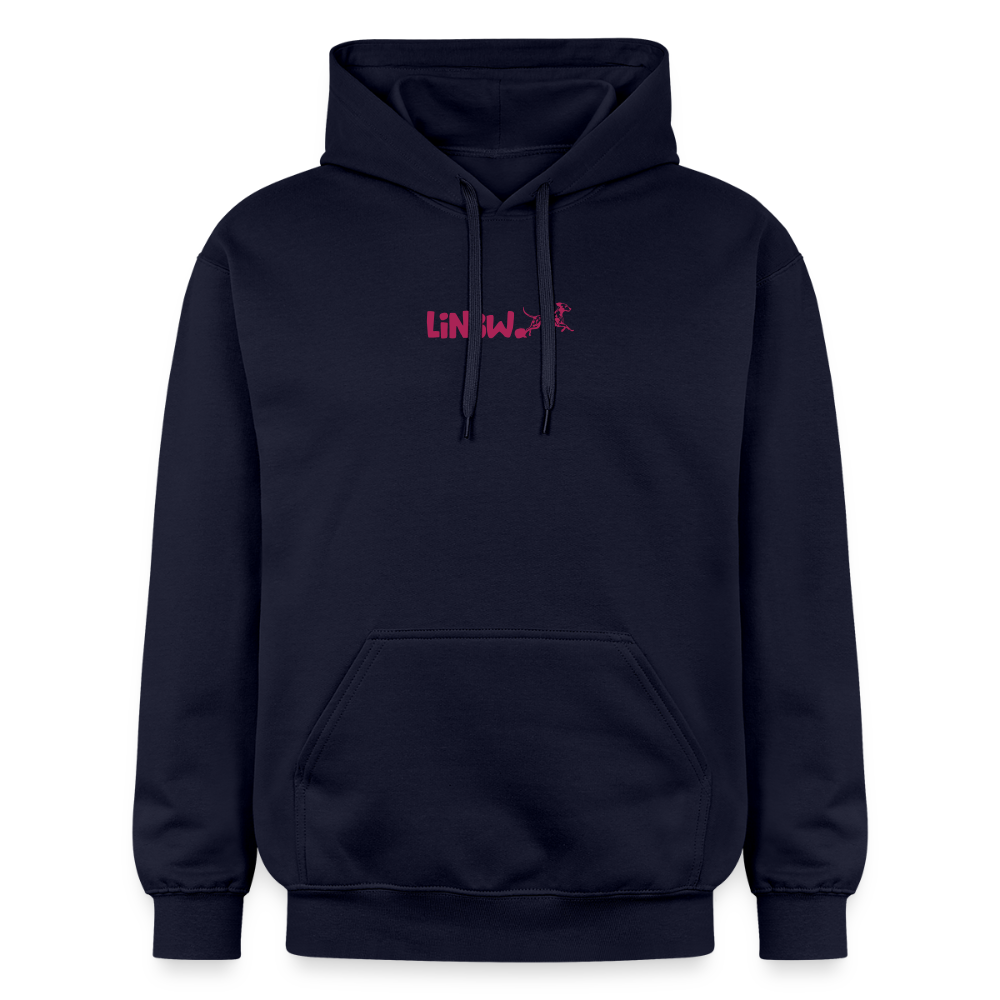 LiNBW. Crew Hoodie Pink Edition Life is not just black and white - Navy