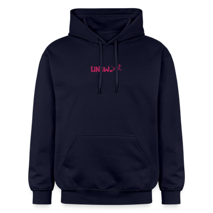 LiNBW. Crew Hoodie Pink Edition Life is not just black and white - Navy