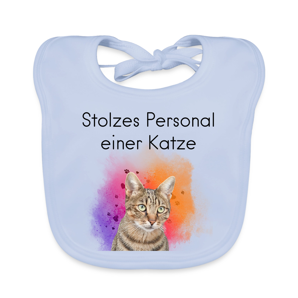 Pedro´s Lätzchen Stolzes Personal einer Katze - sky Blue