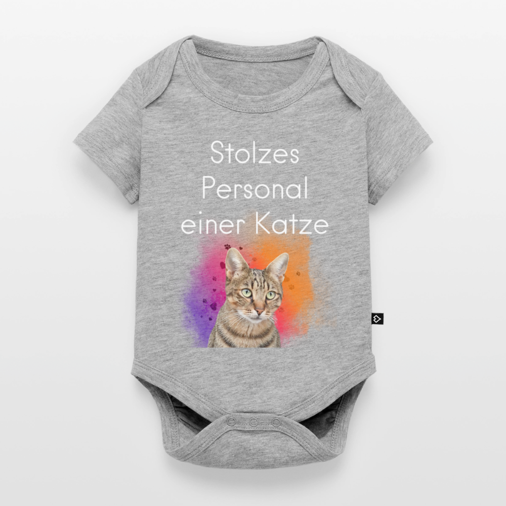Pedro´s Kurzarm-Body Stolzes Personal einer Katze White Edition - LiNBW.