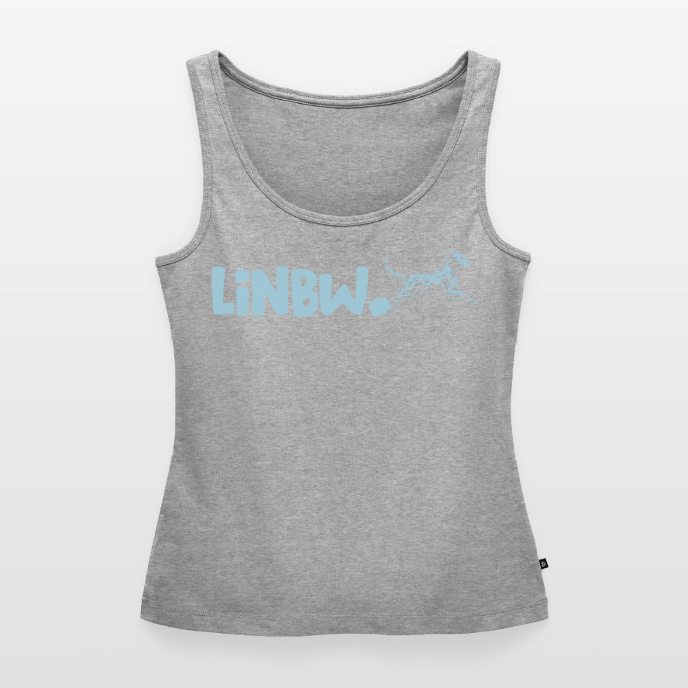 LiNBW. Tank Top Premium Blue Edition Life is not just black and white - Grau meliert
