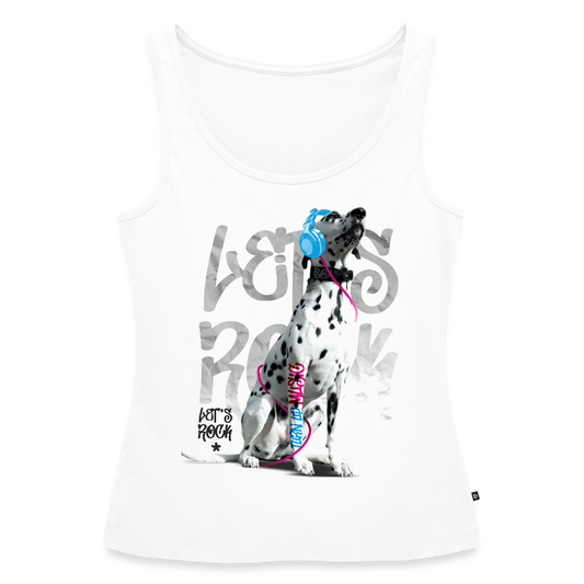Boa´s Tank Top Premium Let´s Rock - Weiß