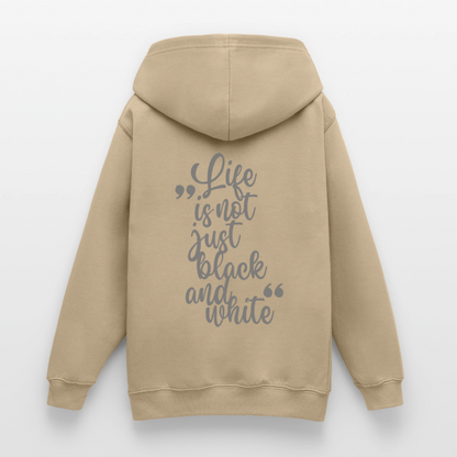 LiNBW. Crew Hoodie Life is not just black and white Edition Grey - LiNBW.
