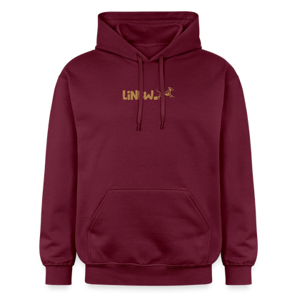 LiNBW. Crew Hoodie Brown Edition Life is not just black and white - Maroon