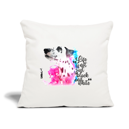 Boa´s Kissen Splash Life is not just black and white Edition Black - Naturweiß 
