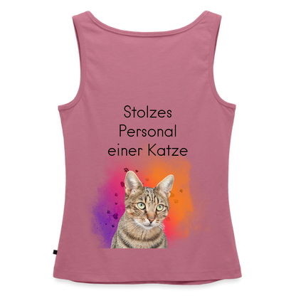 Pedro´s Tank Top Premium Stolzes Personal einer Katze CAT MOM Black Edition - Mauve