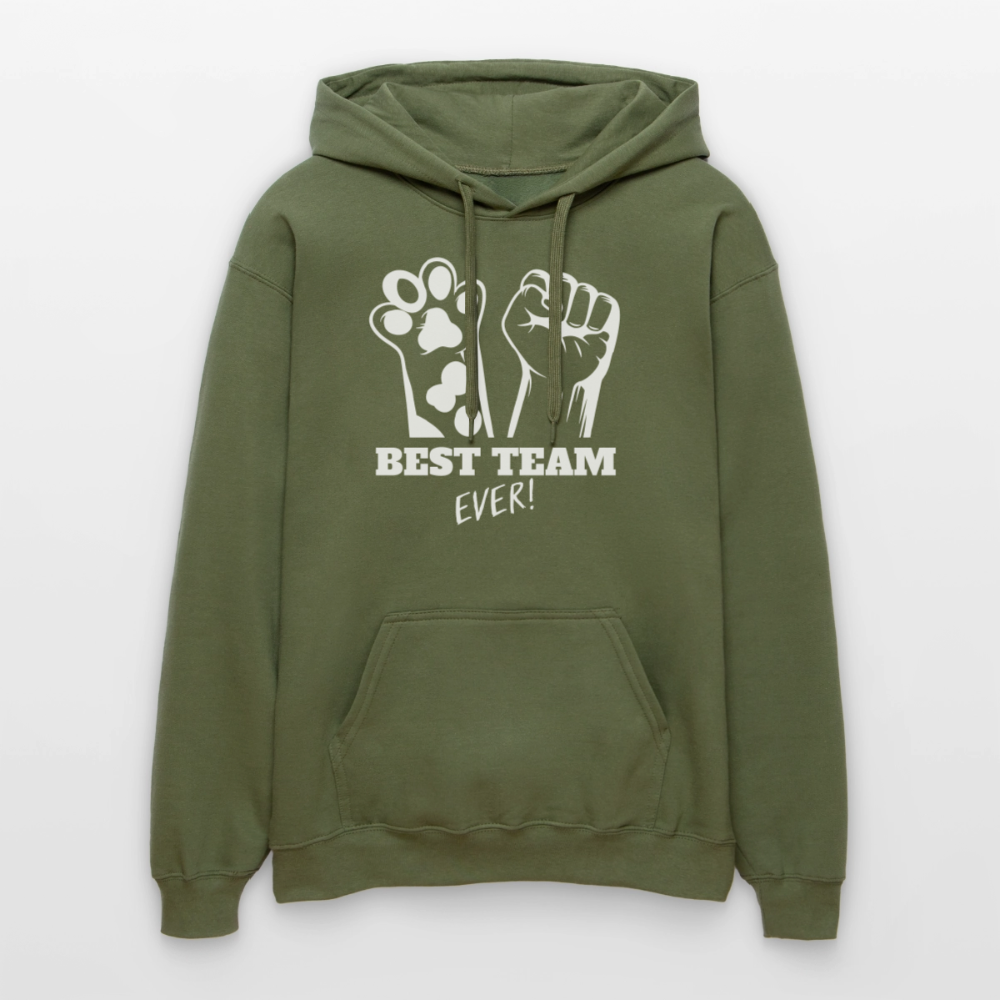 Best Team Ever Hoodie White Edition - Militärgrün
