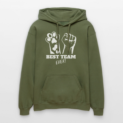 Best Team Ever Hoodie White Edition - Militärgrün