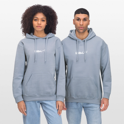 LiNBW. Crew Hoodie White Edition Life is not just black and white - Blau