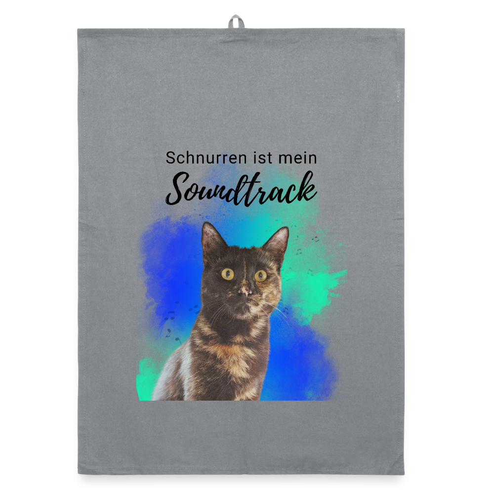 Nala´s Geschirrtuch Schnurren ist mein Soundtrack Black Edition - LiNBW.