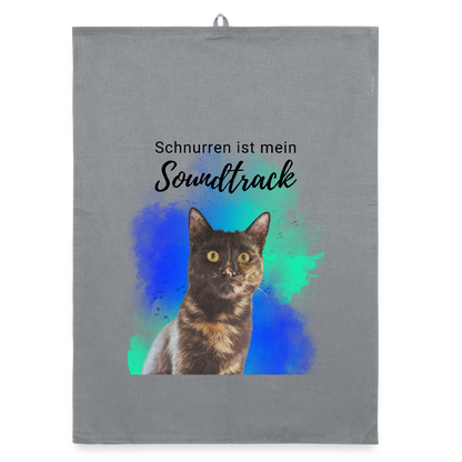 Nala´s Geschirrtuch Schnurren ist mein Soundtrack Black Edition - LiNBW.