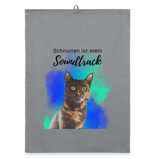 Nala´s Geschirrtuch Schnurren ist mein Soundtrack Black Edition - LiNBW.