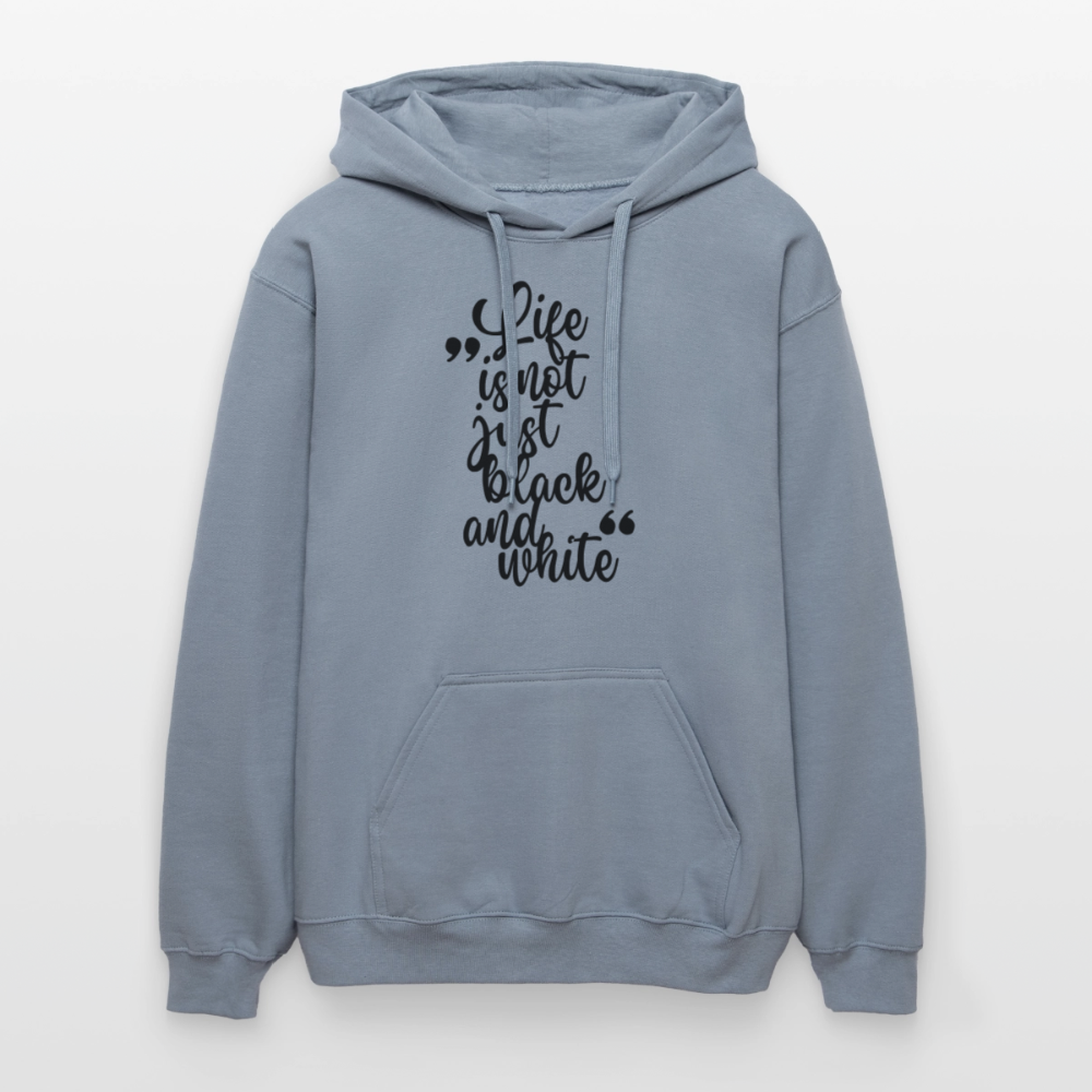 Life is not just black and white Hoodie Black Edition - Blau