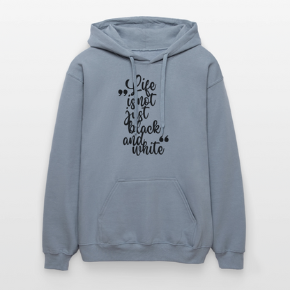 Life is not just black and white Hoodie Black Edition - Blau