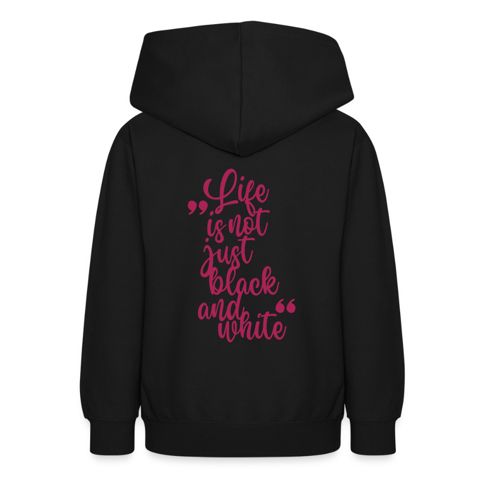 LiNBW. Crew Hoodie Life is not just black and white Edition Pink - LiNBW.