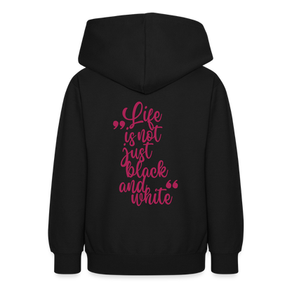 LiNBW. Crew Hoodie Life is not just black and white Edition Pink - LiNBW.