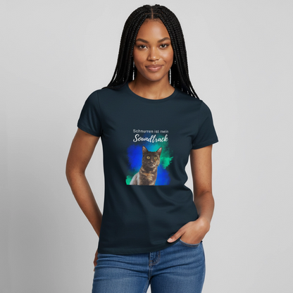 Nala's T-Shirt Schnurren ist mein Soundtrack White Edition - Navy