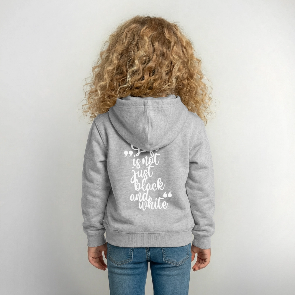 LiNBW. Crew Hoodie Life is not just black and white Edition White - LiNBW.