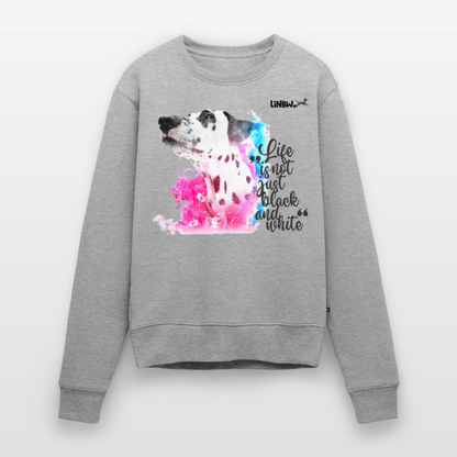 Boa's Pullover Splash Life is not just black and white Edition Black - Grau meliert