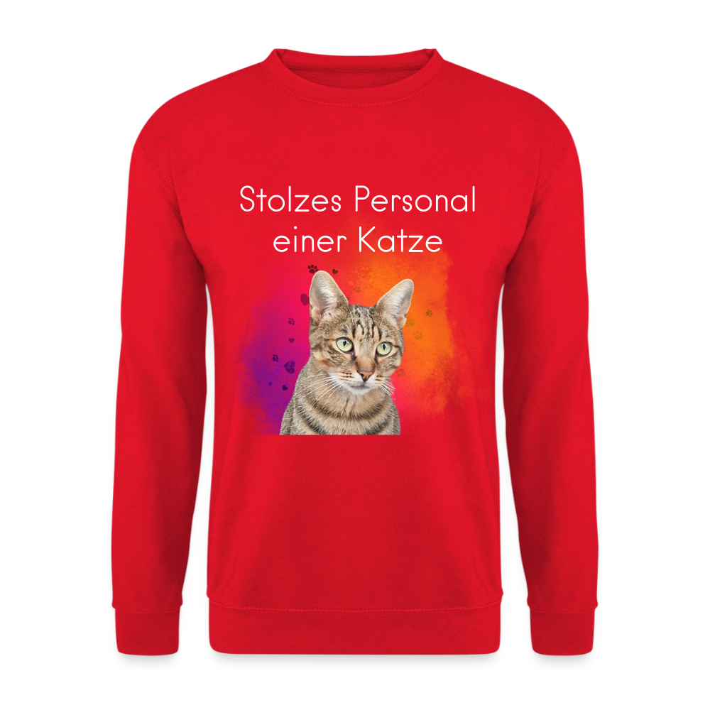 Pedro's Classic Pullover Stolzes Personal einer Katze White Edition - LiNBW.