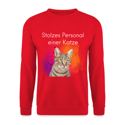 Pedro's Classic Pullover Stolzes Personal einer Katze White Edition - LiNBW.