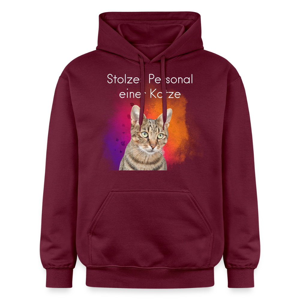 Pedro's Hoodie Stolzes Personal einer Katze White Edition - Maroon