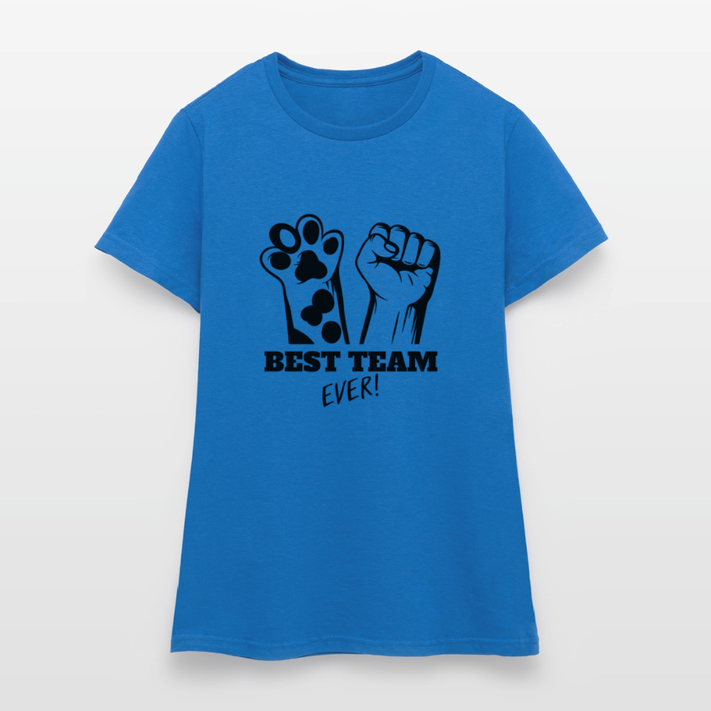 Best Team Ever T-Shirt Black Edition - Royalblau