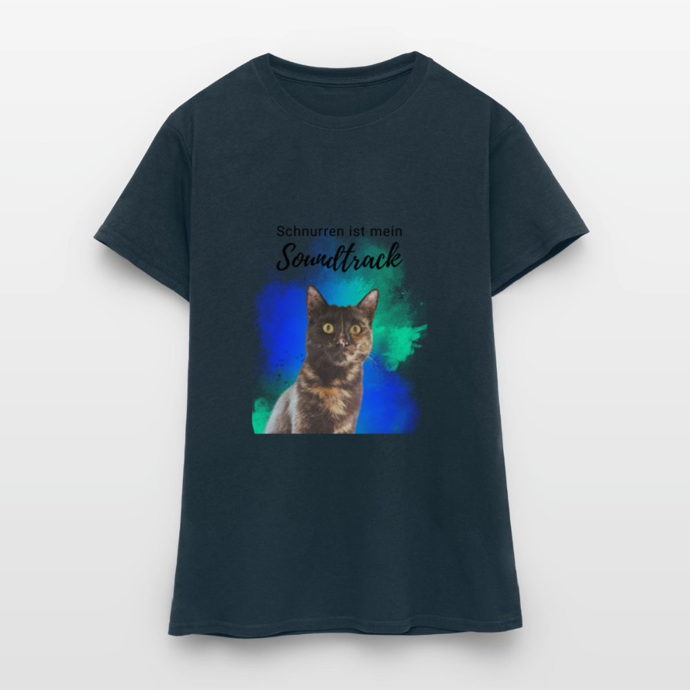 Nala's T-Shirt Schnurren ist mein Soundtrack Black Edition - Navy