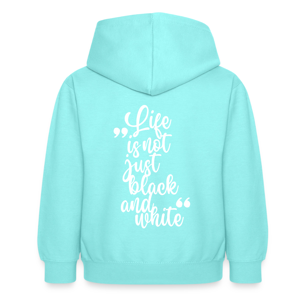 LiNBW. Crew Hoodie Life is not just black and white Edition White - LiNBW.