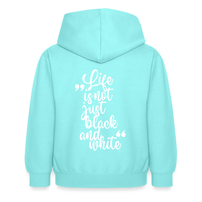 LiNBW. Crew Hoodie Life is not just black and white Edition White - LiNBW.