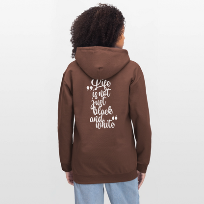LiNBW. Crew Hoodie White Edition Life is not just black and white - Kakao
