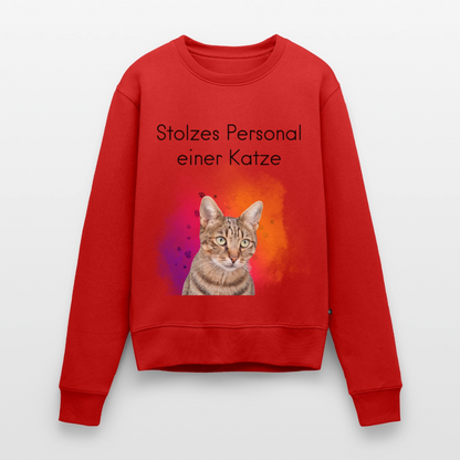 Pedro's Pullover Stolzes Personal einer Katze Black Edition - Rot
