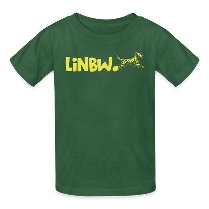 LiNBW. Crew T-Shirt Yellow Edition Life is not just black and white - Flaschengrün
