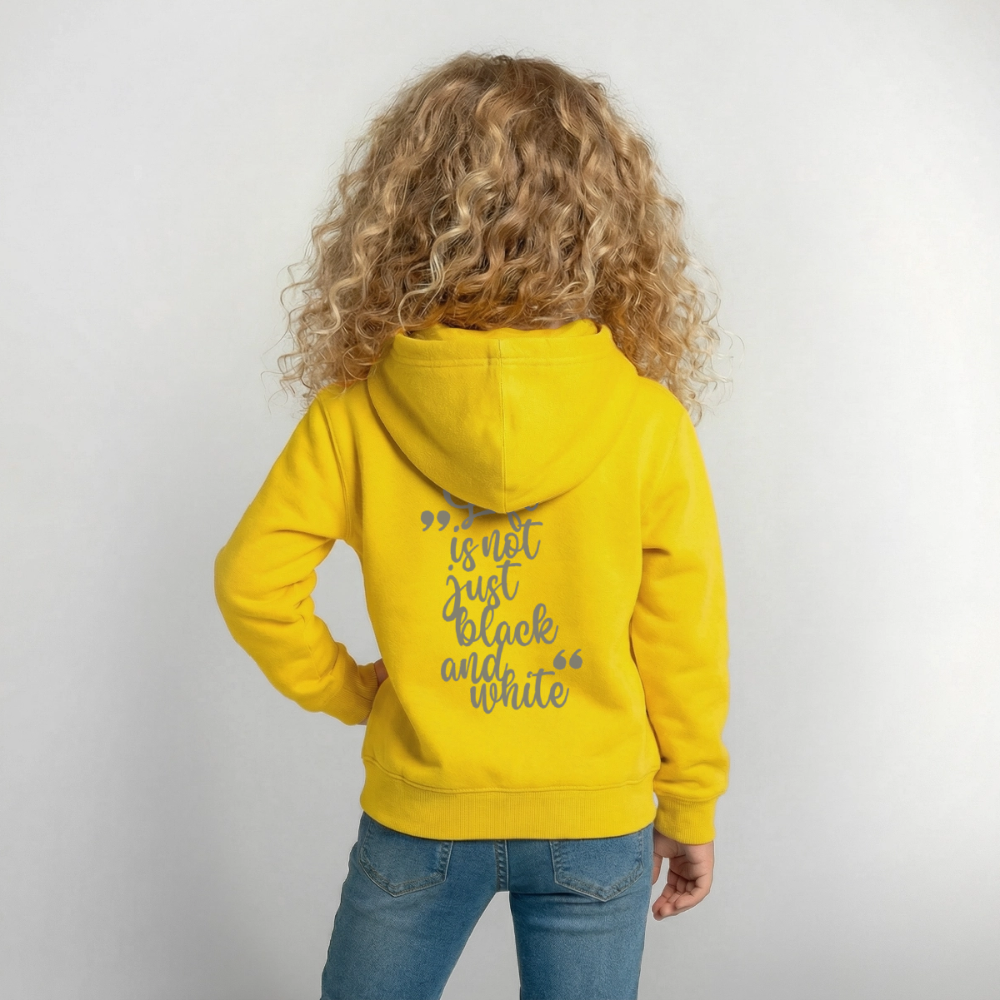 LiNBW. Crew Hoodie Life is not just black and white Edition Grey - LiNBW.
