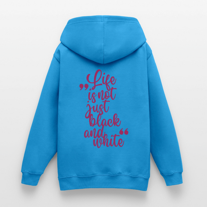 LiNBW. Crew Hoodie Life is not just black and white Edition Pink - LiNBW.