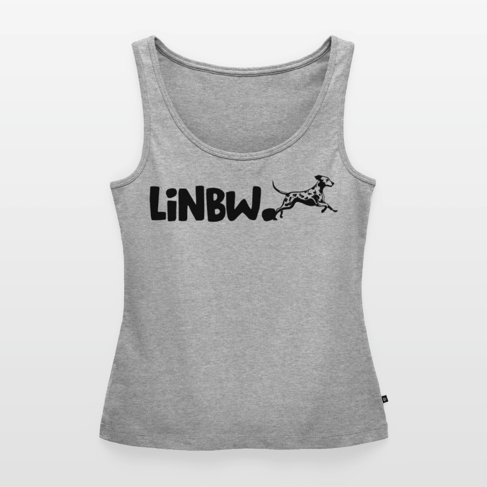 LiNBW. Tank Top Premium Black Edition Life is not just black and white - Grau meliert