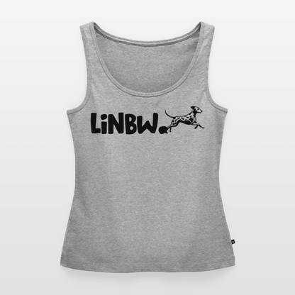 LiNBW. Tank Top Premium Black Edition Life is not just black and white - Grau meliert