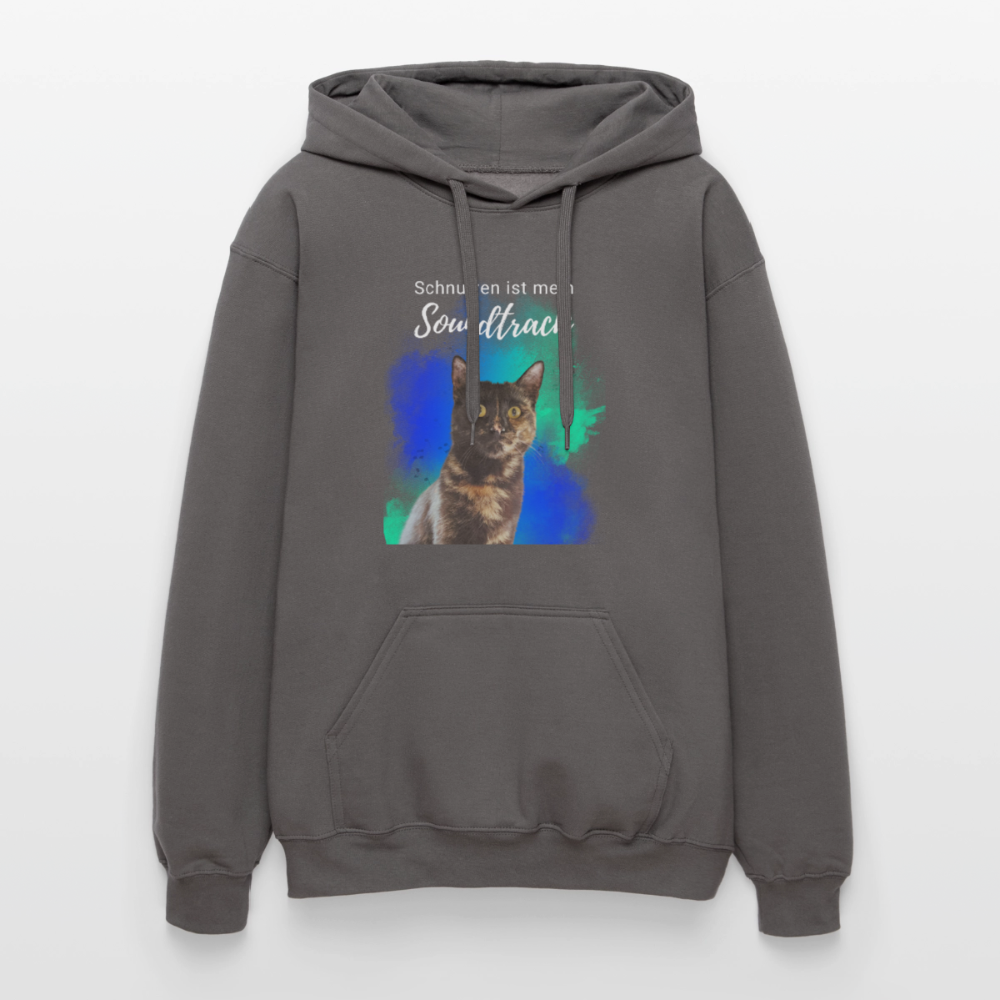 Nala's Hoodie Schnurren ist mein Soundtrack White Edition - Dunkelgrau