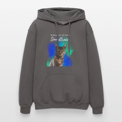 Nala's Hoodie Schnurren ist mein Soundtrack White Edition - Dunkelgrau