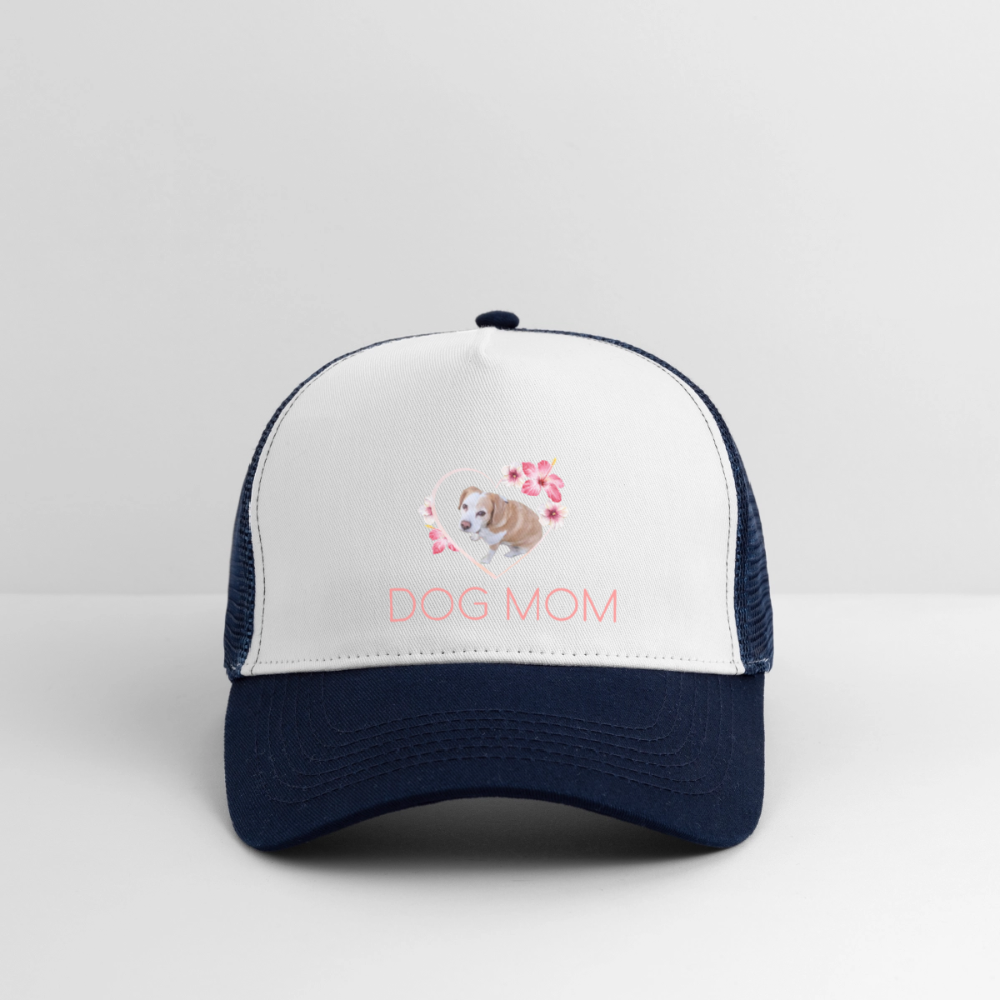 Luna´s Trucker Cap DOG MOM - Weiß/Navy