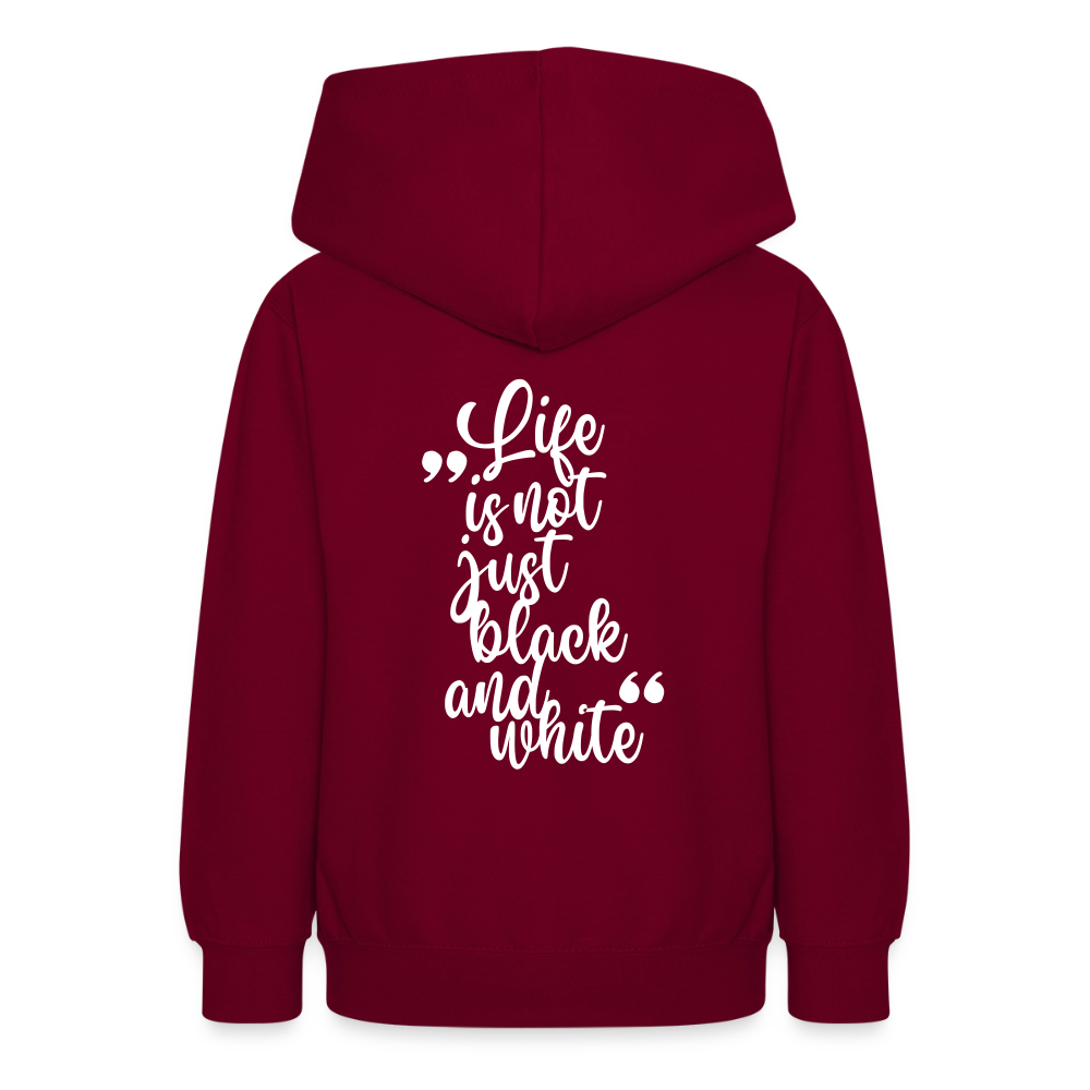 LiNBW. Crew Hoodie Life is not just black and white Edition White - LiNBW.