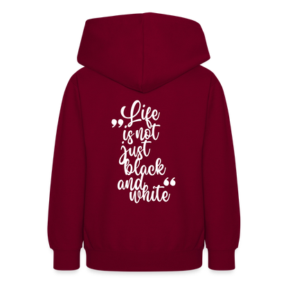 LiNBW. Crew Hoodie Life is not just black and white Edition White - LiNBW.