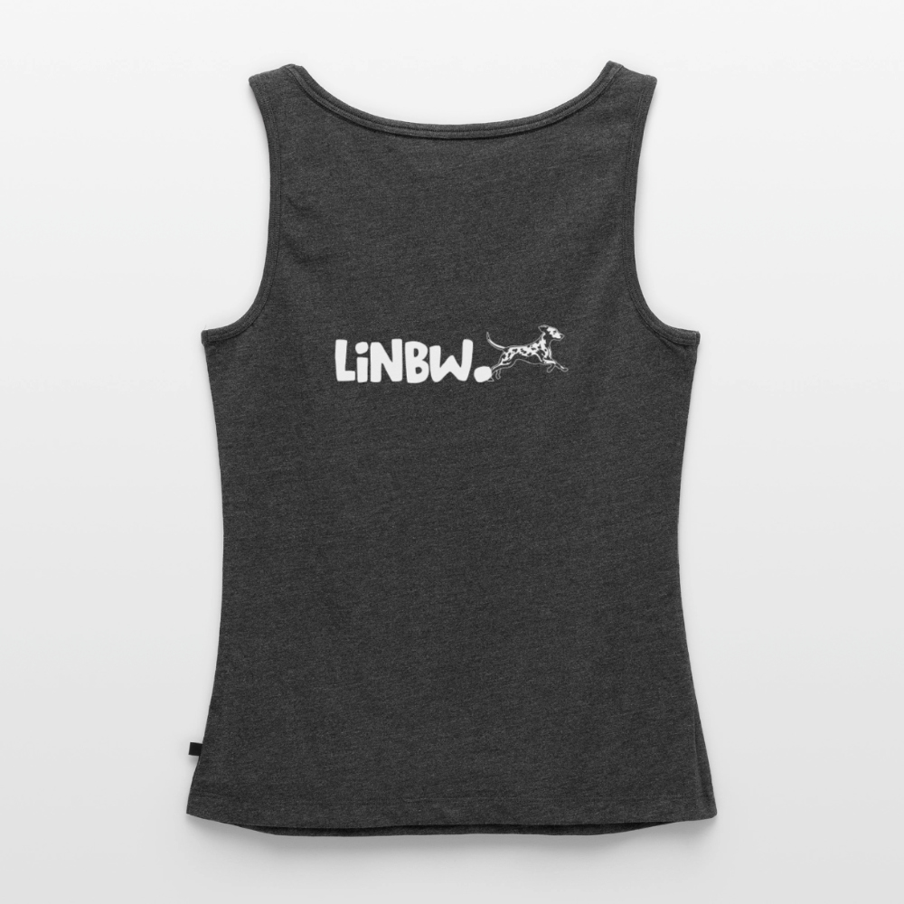 Life is not just black and white Tank Top Premium LiNBW. White Edition - Anthrazit meliert