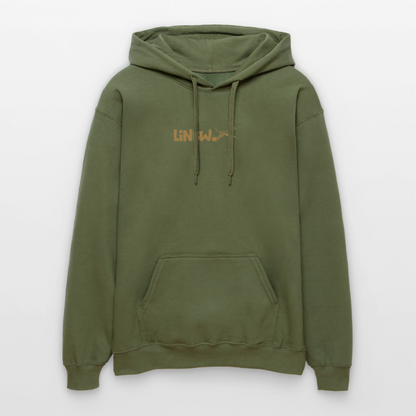 LiNBW. Crew Hoodie Brown Edition Life is not just black and white - Militärgrün