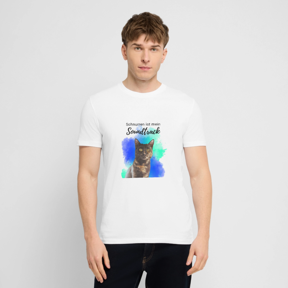 Nala's Unisex T-Shirt Premium Schnurren ist mein Soundtrack Black Edition - Weiß
